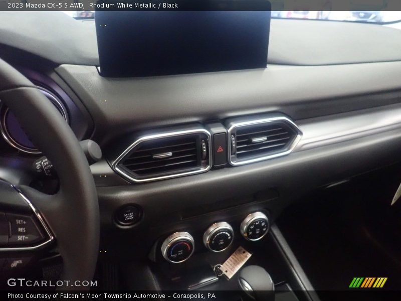 Rhodium White Metallic / Black 2023 Mazda CX-5 S AWD