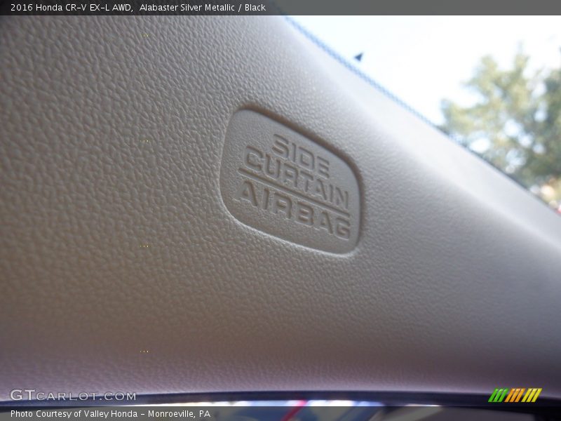 Alabaster Silver Metallic / Black 2016 Honda CR-V EX-L AWD