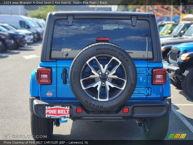 Hydro Blue Pearl / Black 2024 Jeep Wrangler 4-Door Sport S 4xe Hybrid