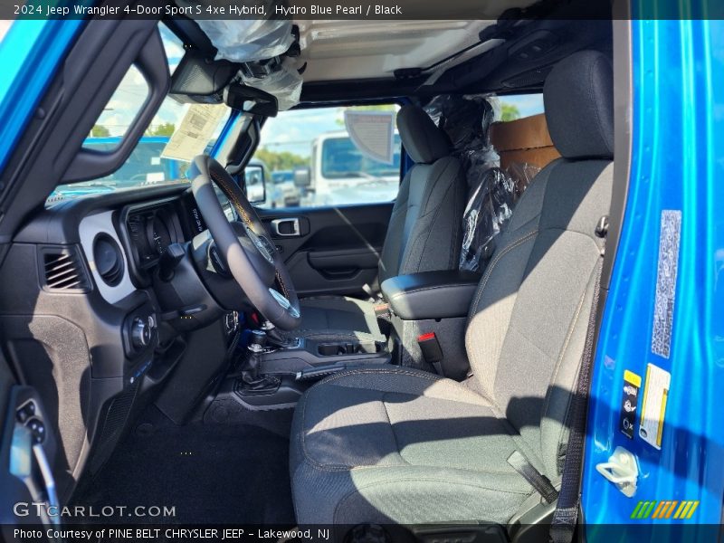 Hydro Blue Pearl / Black 2024 Jeep Wrangler 4-Door Sport S 4xe Hybrid
