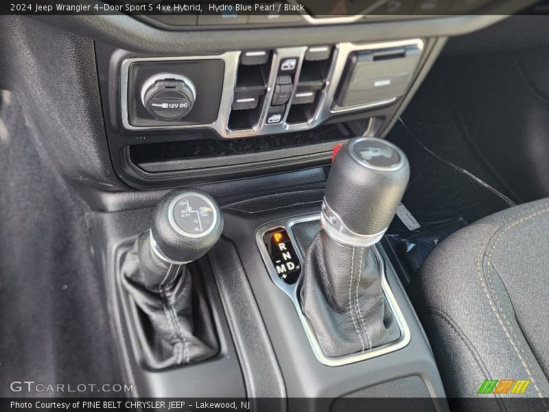 Hydro Blue Pearl / Black 2024 Jeep Wrangler 4-Door Sport S 4xe Hybrid