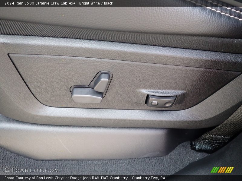 Bright White / Black 2024 Ram 3500 Laramie Crew Cab 4x4