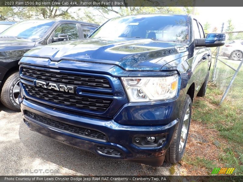 Patriot Blue Pearl / Black 2023 Ram 1500 Big Horn Crew Cab 4x4