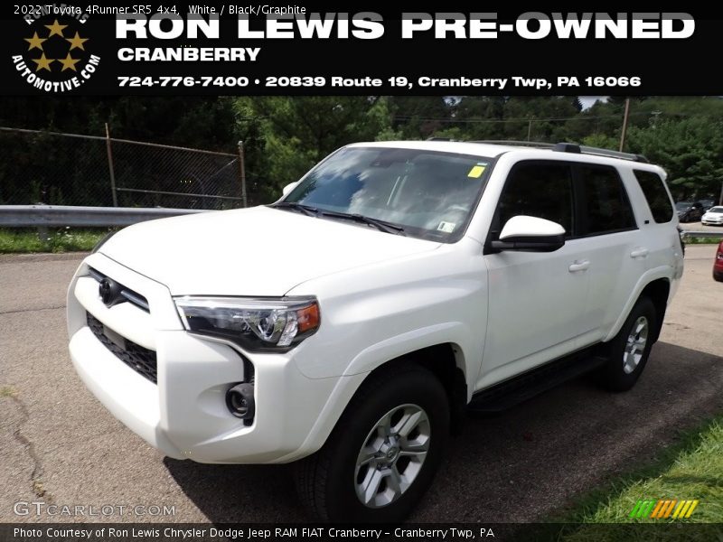 White / Black/Graphite 2022 Toyota 4Runner SR5 4x4