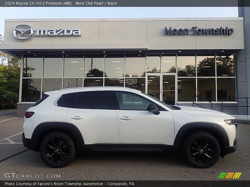 Wind Chill Pearl / Black 2024 Mazda CX-50 S Premium AWD