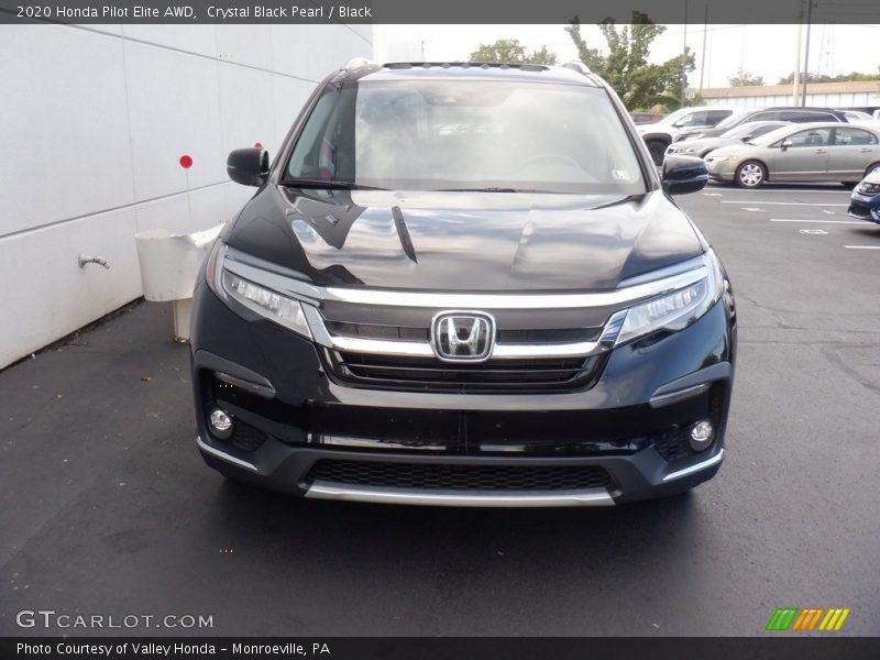 Crystal Black Pearl / Black 2020 Honda Pilot Elite AWD