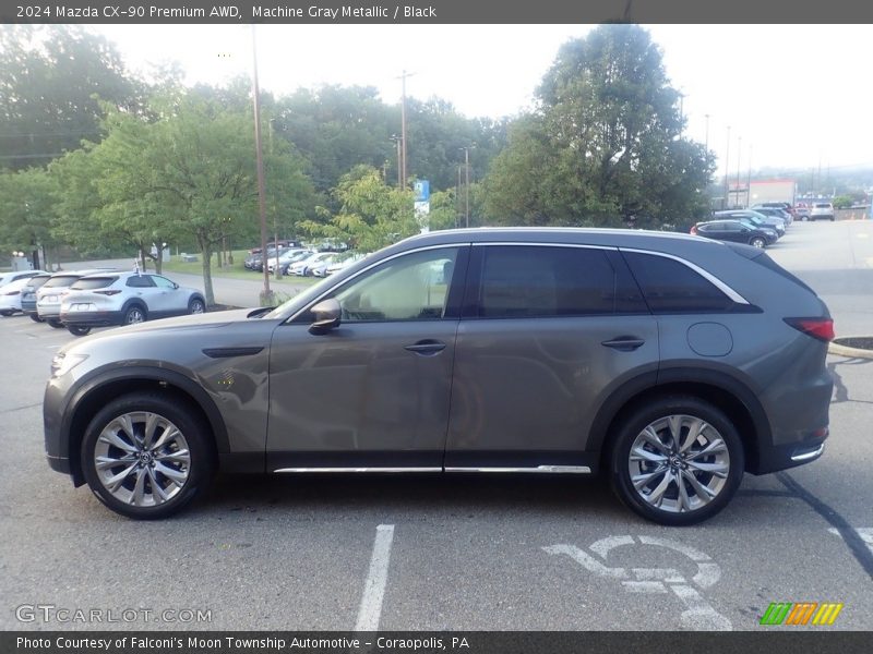 Machine Gray Metallic / Black 2024 Mazda CX-90 Premium AWD