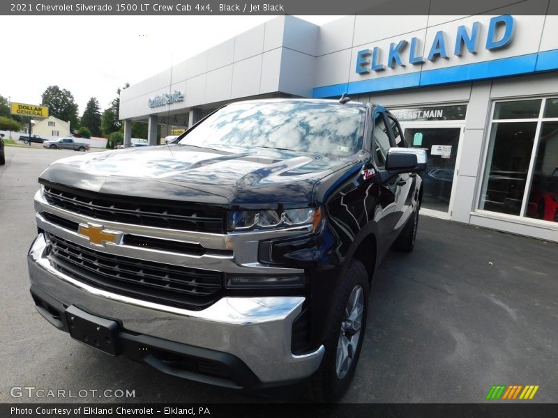 Black / Jet Black 2021 Chevrolet Silverado 1500 LT Crew Cab 4x4