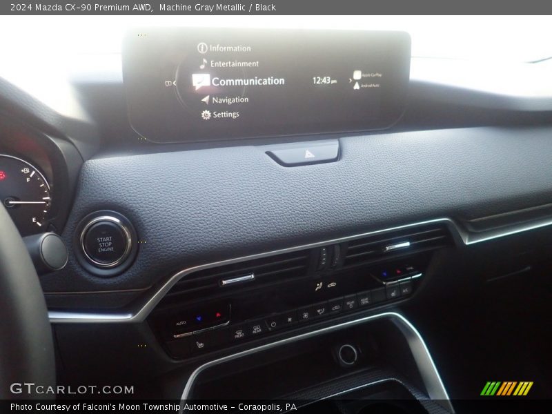 Machine Gray Metallic / Black 2024 Mazda CX-90 Premium AWD