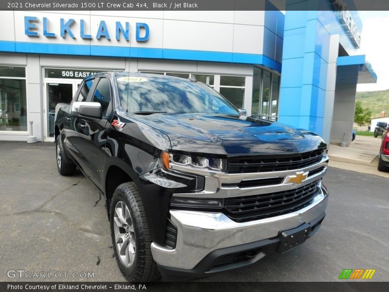 Black / Jet Black 2021 Chevrolet Silverado 1500 LT Crew Cab 4x4