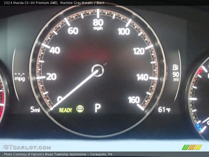 Machine Gray Metallic / Black 2024 Mazda CX-90 Premium AWD