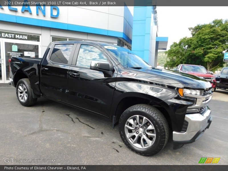 Black / Jet Black 2021 Chevrolet Silverado 1500 LT Crew Cab 4x4