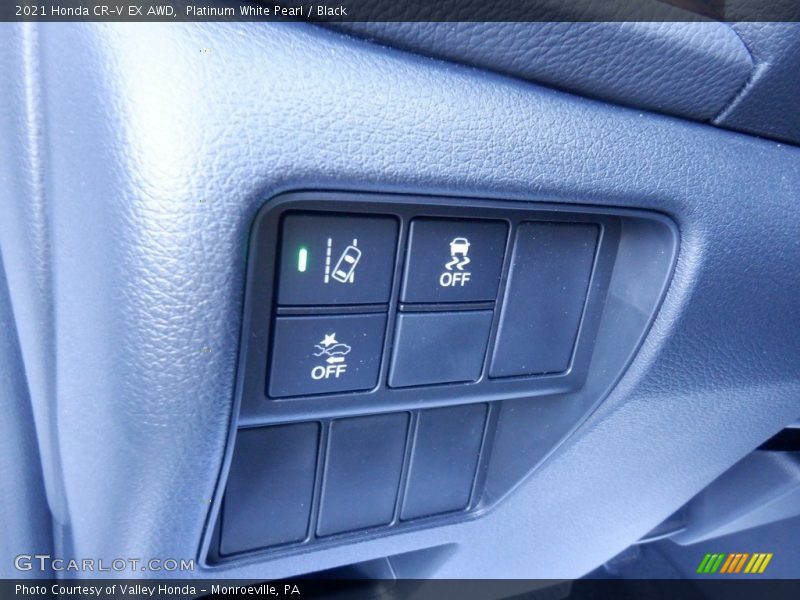 Platinum White Pearl / Black 2021 Honda CR-V EX AWD