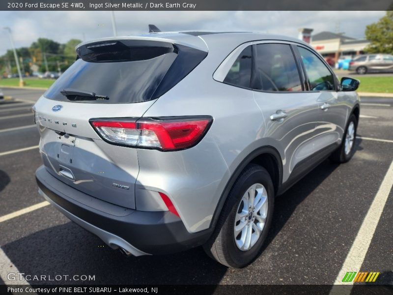 Ingot Silver Metallic / Dark Earth Gray 2020 Ford Escape SE 4WD