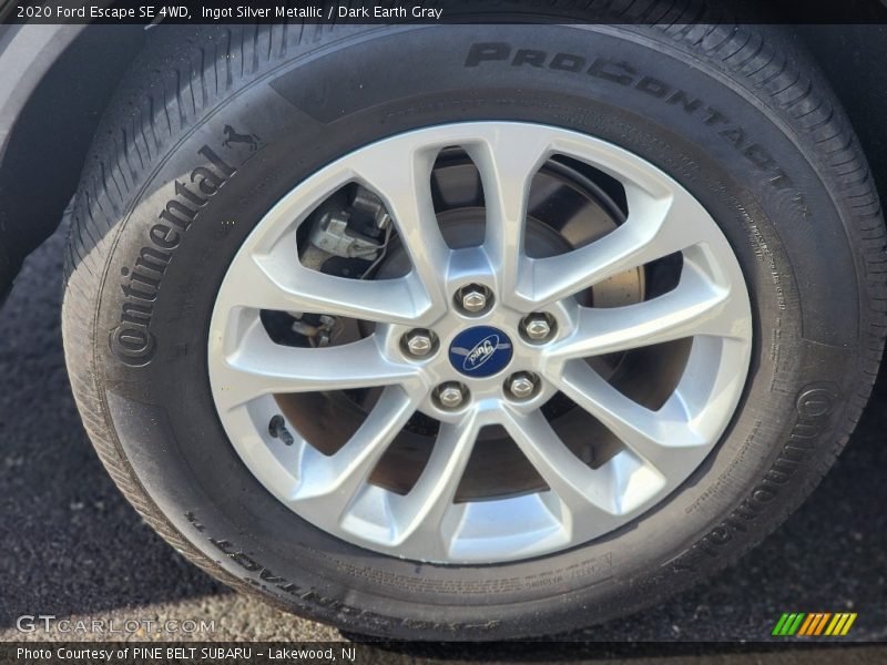 Ingot Silver Metallic / Dark Earth Gray 2020 Ford Escape SE 4WD