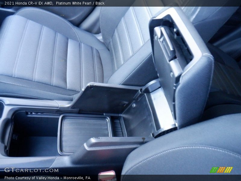 Platinum White Pearl / Black 2021 Honda CR-V EX AWD