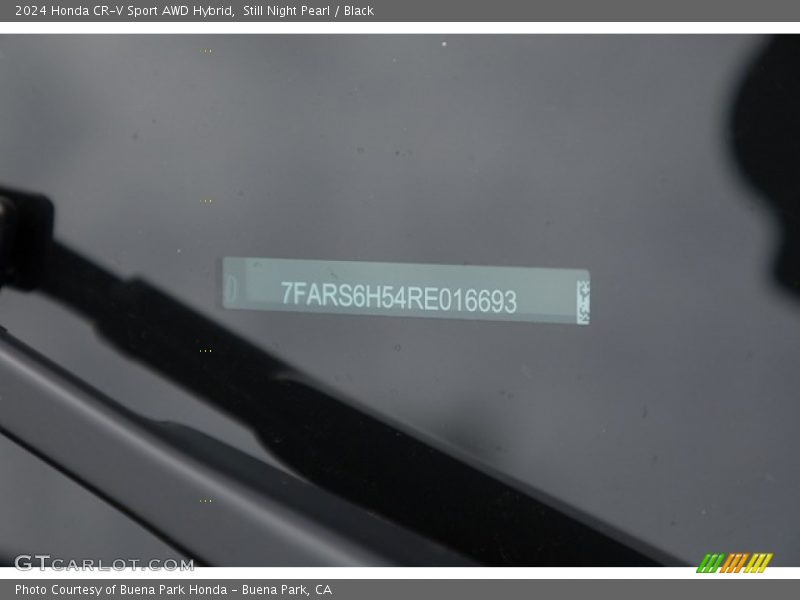 Still Night Pearl / Black 2024 Honda CR-V Sport AWD Hybrid
