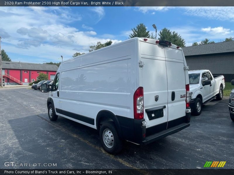 Bright White / Black 2020 Ram ProMaster 2500 High Roof Cargo Van