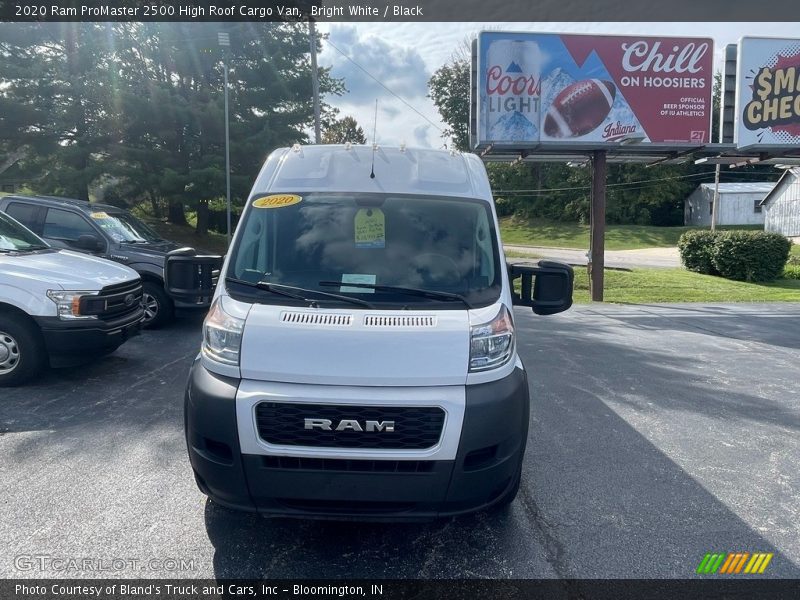 Bright White / Black 2020 Ram ProMaster 2500 High Roof Cargo Van