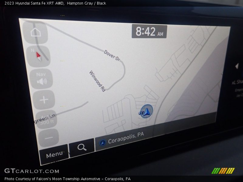 Hampton Gray / Black 2023 Hyundai Santa Fe XRT AWD