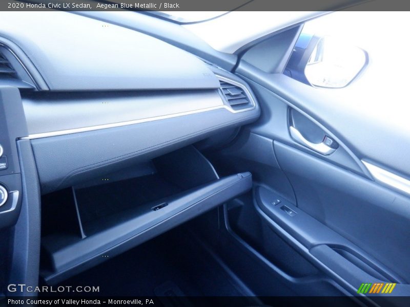 Aegean Blue Metallic / Black 2020 Honda Civic LX Sedan