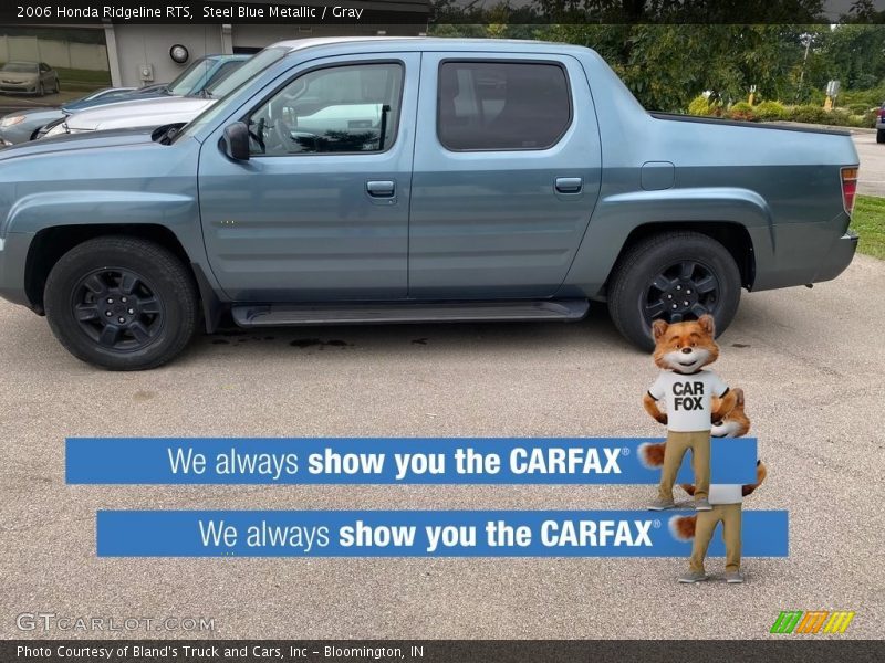 Steel Blue Metallic / Gray 2006 Honda Ridgeline RTS