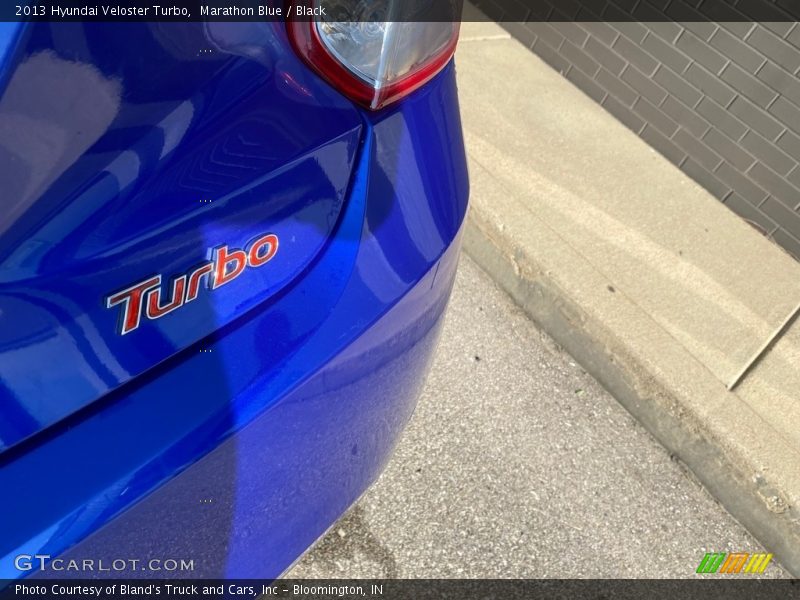 Marathon Blue / Black 2013 Hyundai Veloster Turbo