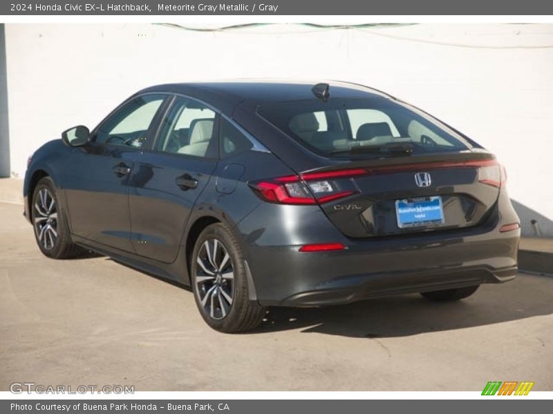Meteorite Gray Metallic / Gray 2024 Honda Civic EX-L Hatchback