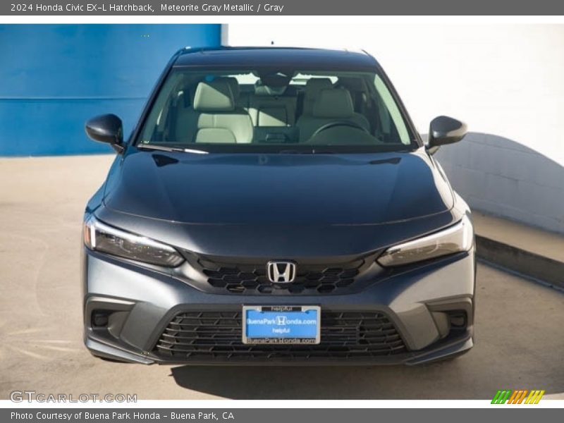 Meteorite Gray Metallic / Gray 2024 Honda Civic EX-L Hatchback