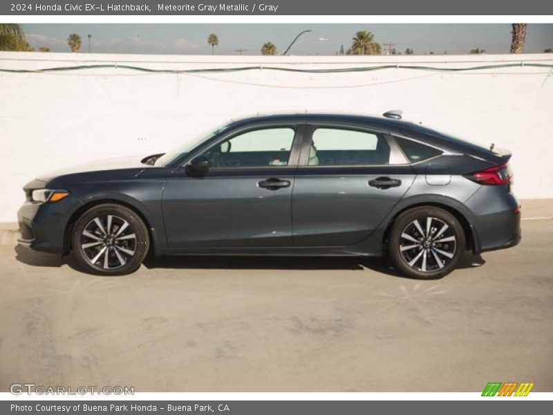 Meteorite Gray Metallic / Gray 2024 Honda Civic EX-L Hatchback