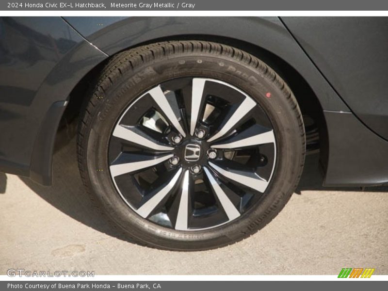 Meteorite Gray Metallic / Gray 2024 Honda Civic EX-L Hatchback