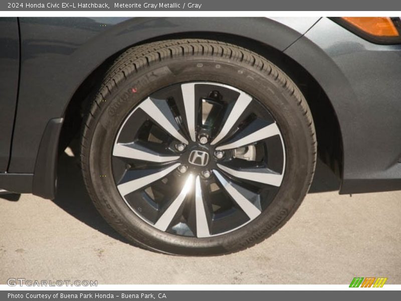 Meteorite Gray Metallic / Gray 2024 Honda Civic EX-L Hatchback