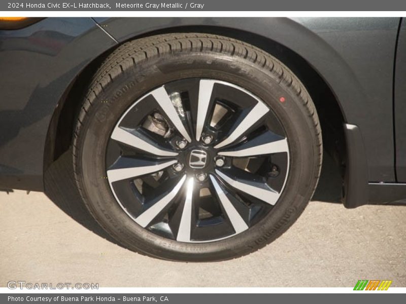 Meteorite Gray Metallic / Gray 2024 Honda Civic EX-L Hatchback