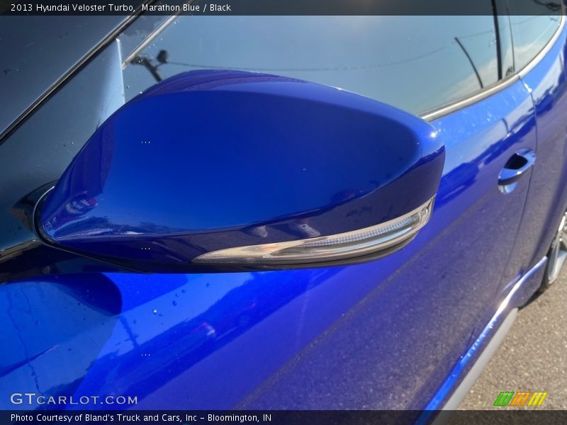 Marathon Blue / Black 2013 Hyundai Veloster Turbo