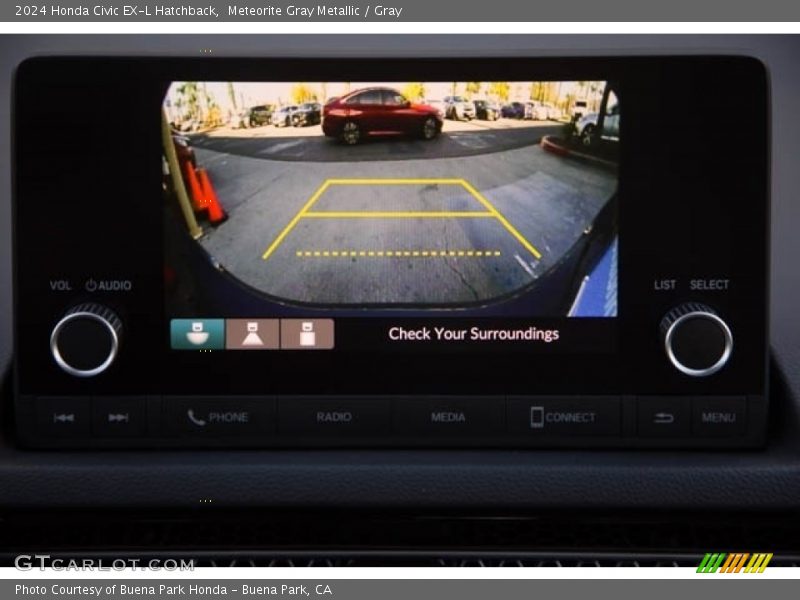 Meteorite Gray Metallic / Gray 2024 Honda Civic EX-L Hatchback