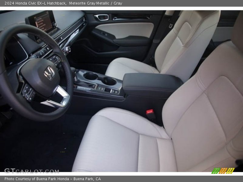Meteorite Gray Metallic / Gray 2024 Honda Civic EX-L Hatchback