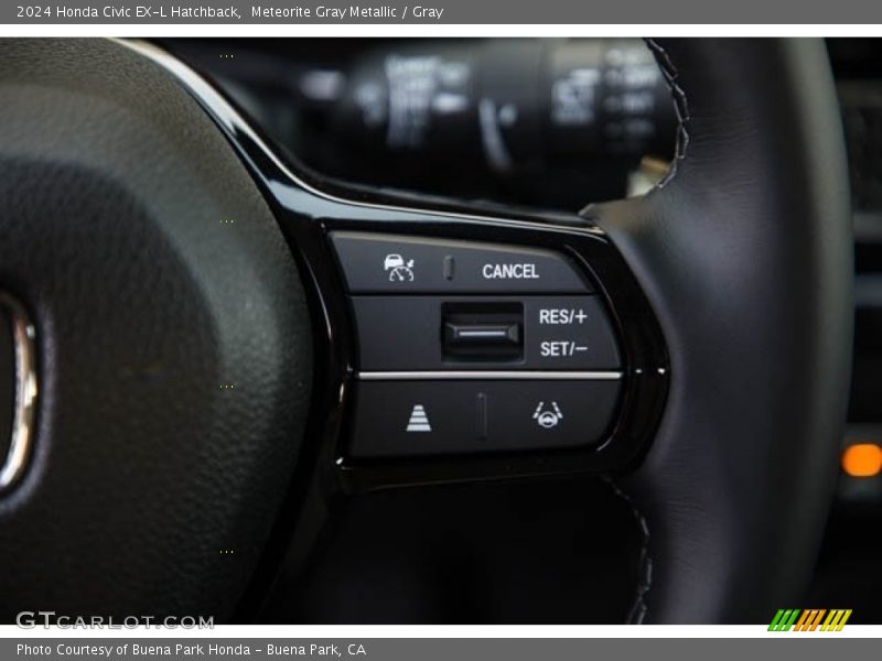 Meteorite Gray Metallic / Gray 2024 Honda Civic EX-L Hatchback