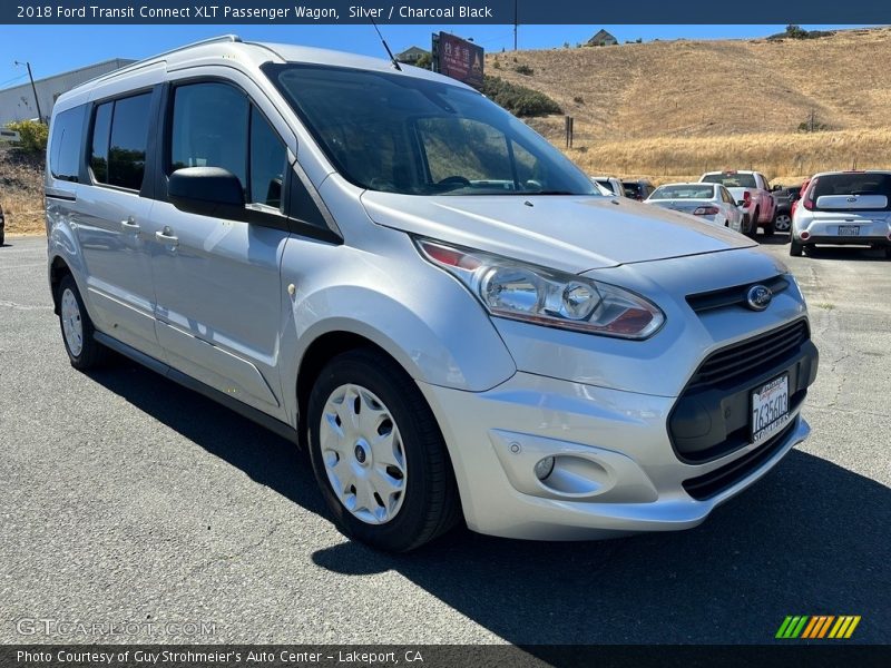 Silver / Charcoal Black 2018 Ford Transit Connect XLT Passenger Wagon