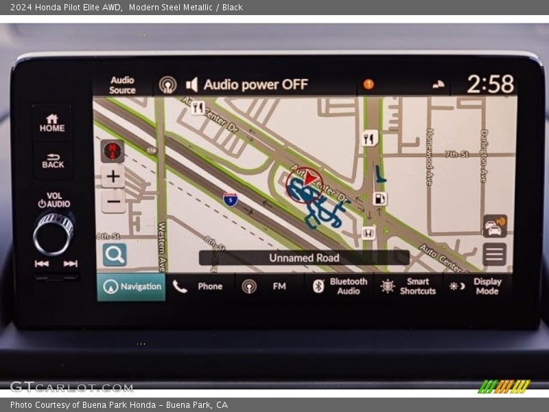 Navigation of 2024 Pilot Elite AWD