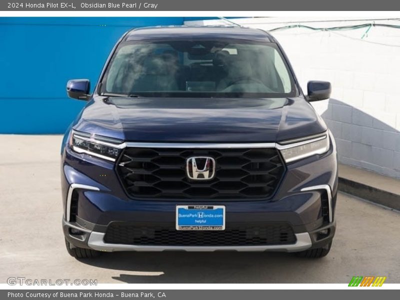 Obsidian Blue Pearl / Gray 2024 Honda Pilot EX-L