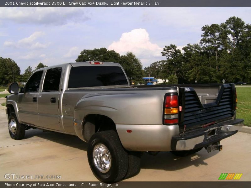 Light Pewter Metallic / Tan 2001 Chevrolet Silverado 3500 LT Crew Cab 4x4 Dually