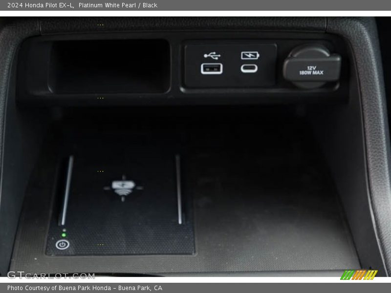 Platinum White Pearl / Black 2024 Honda Pilot EX-L