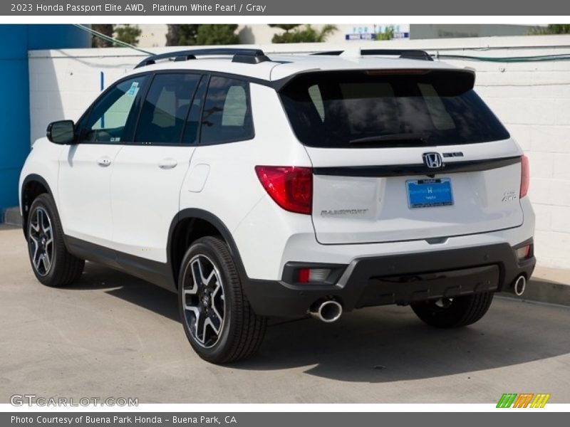 Platinum White Pearl / Gray 2023 Honda Passport Elite AWD