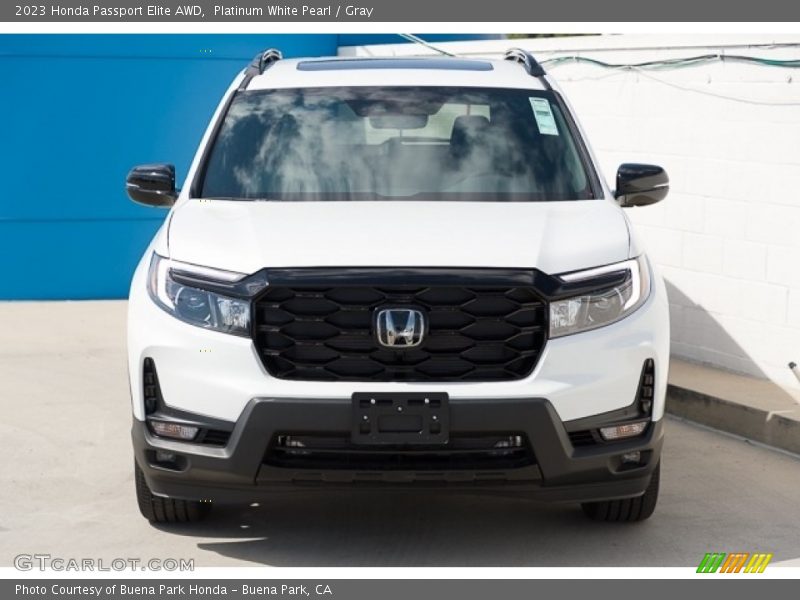 Platinum White Pearl / Gray 2023 Honda Passport Elite AWD