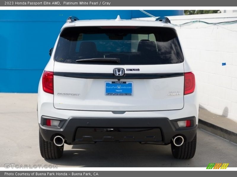 Platinum White Pearl / Gray 2023 Honda Passport Elite AWD