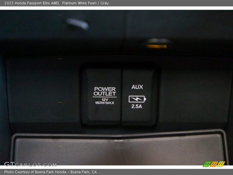 Platinum White Pearl / Gray 2023 Honda Passport Elite AWD