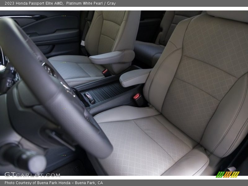 Platinum White Pearl / Gray 2023 Honda Passport Elite AWD