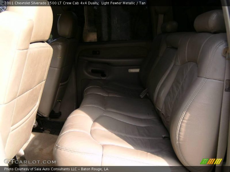 Light Pewter Metallic / Tan 2001 Chevrolet Silverado 3500 LT Crew Cab 4x4 Dually