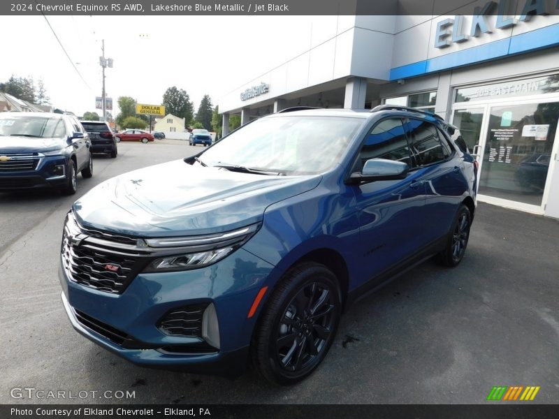 Lakeshore Blue Metallic / Jet Black 2024 Chevrolet Equinox RS AWD