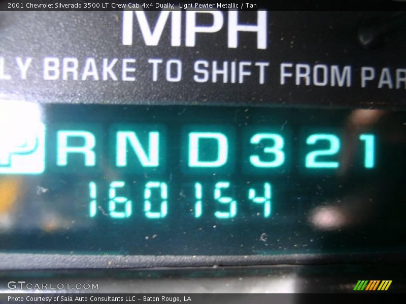 Light Pewter Metallic / Tan 2001 Chevrolet Silverado 3500 LT Crew Cab 4x4 Dually
